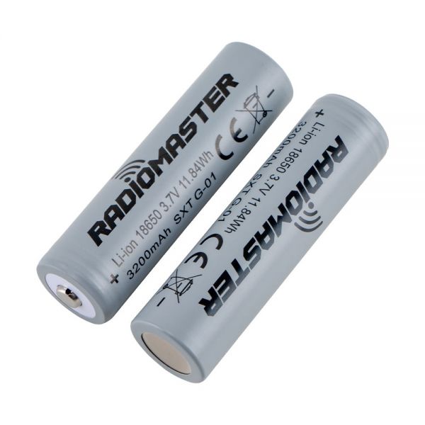 RadioMaster 18650 Li-Ion Zellen 3200 mAh 3,7 V, 2 Stück