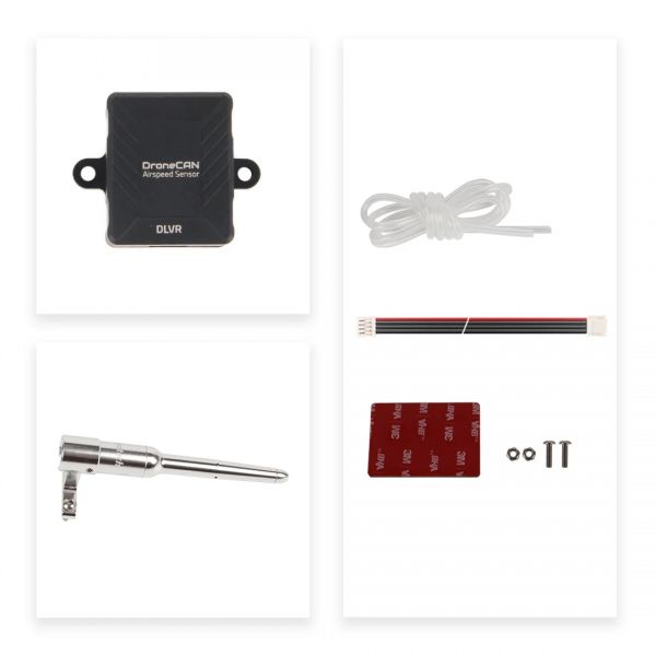 Holybro High Precision DroneCAN Airspeed Sensor - DLVR w/ PT60 Pitot Tube 19014
