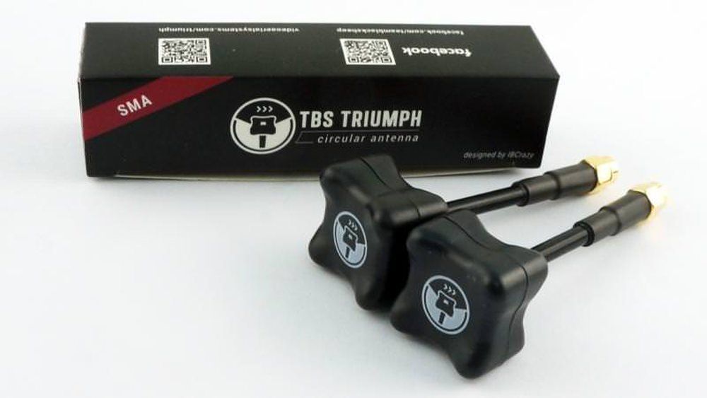 TBS Triumph SMA RHCP Videoantenne 5,8Ghz FPV Antennen (2 Stück)