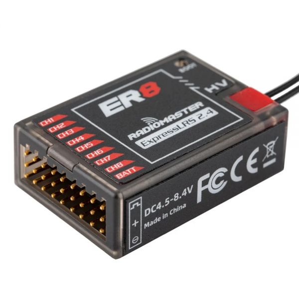 RadioMaster ER8 ELRS Empfänger 8 Kanal PWM 2,4 GHz