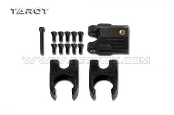 Tarot TL68B27 Klappgelenk und Schellen für 16mm Carbonarme schwarz