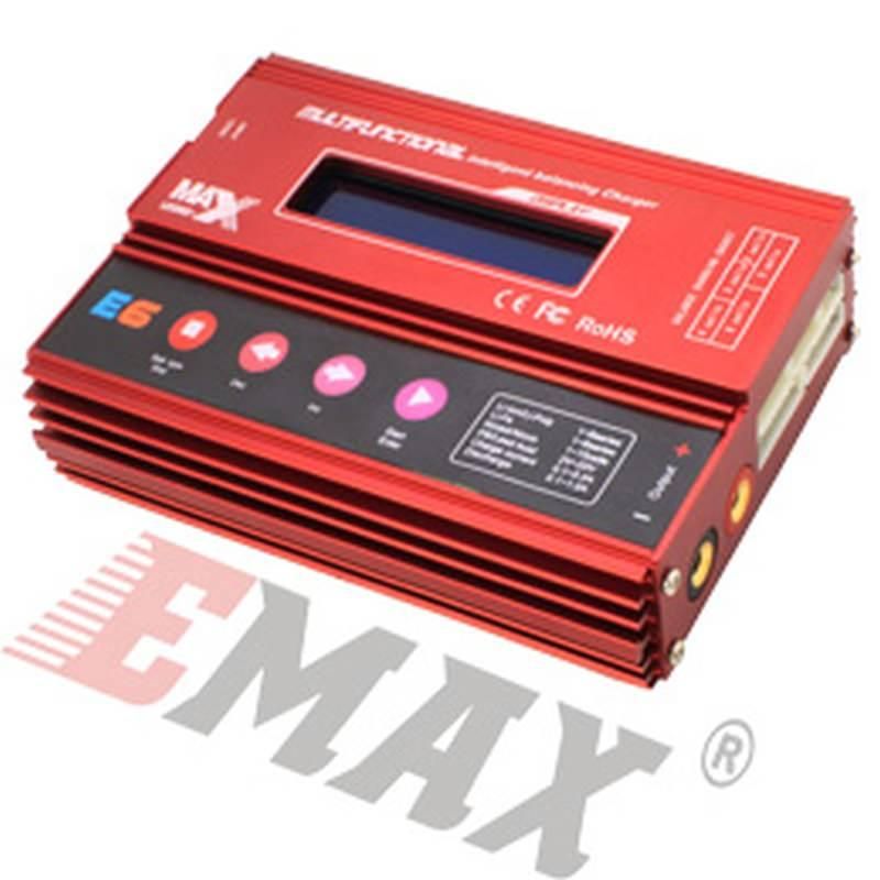 Emax E6 1S-6S 5A 60 Watt LiPo Ladegerät mit Balancer Loong-Max B6 Rot