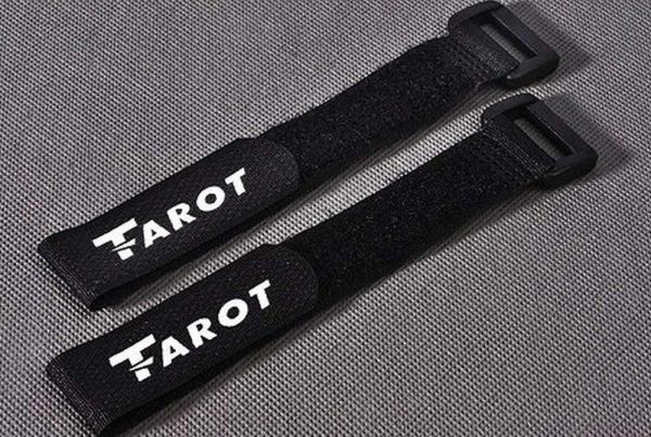 Tarot 450 Klettband schwarz 180mm x 20mm (2 Stück)