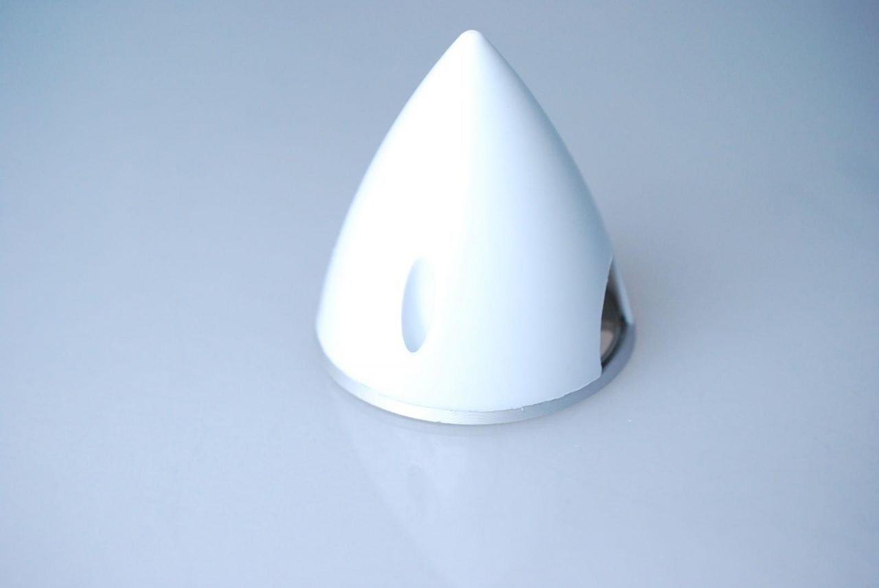 Spinner Alu-Kunststoff 63mm Weiß für starre Luftschrauben Propeller