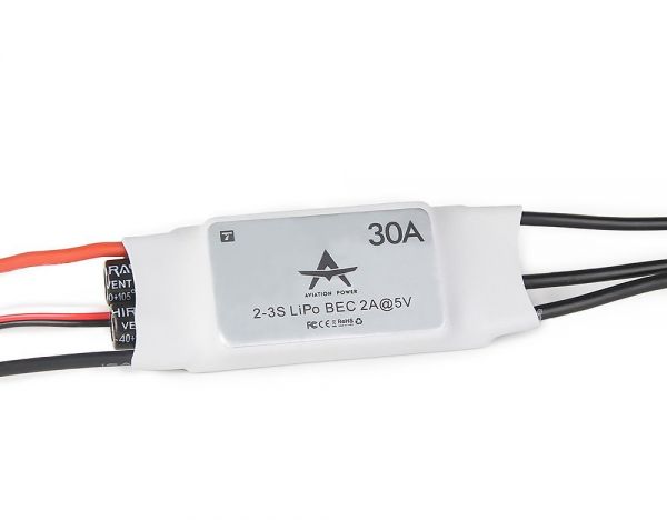 T-Motor AT 30A ESC - Fixed Wing Brushless Regler 30A 2S-3S 2A BEC