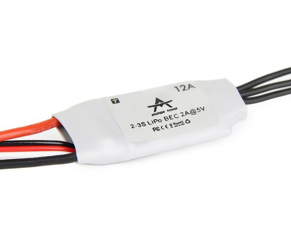 T-Motor AT 12A ESC - Fixed Wing Brushless Regler 12A 2S-3S 2A BEC