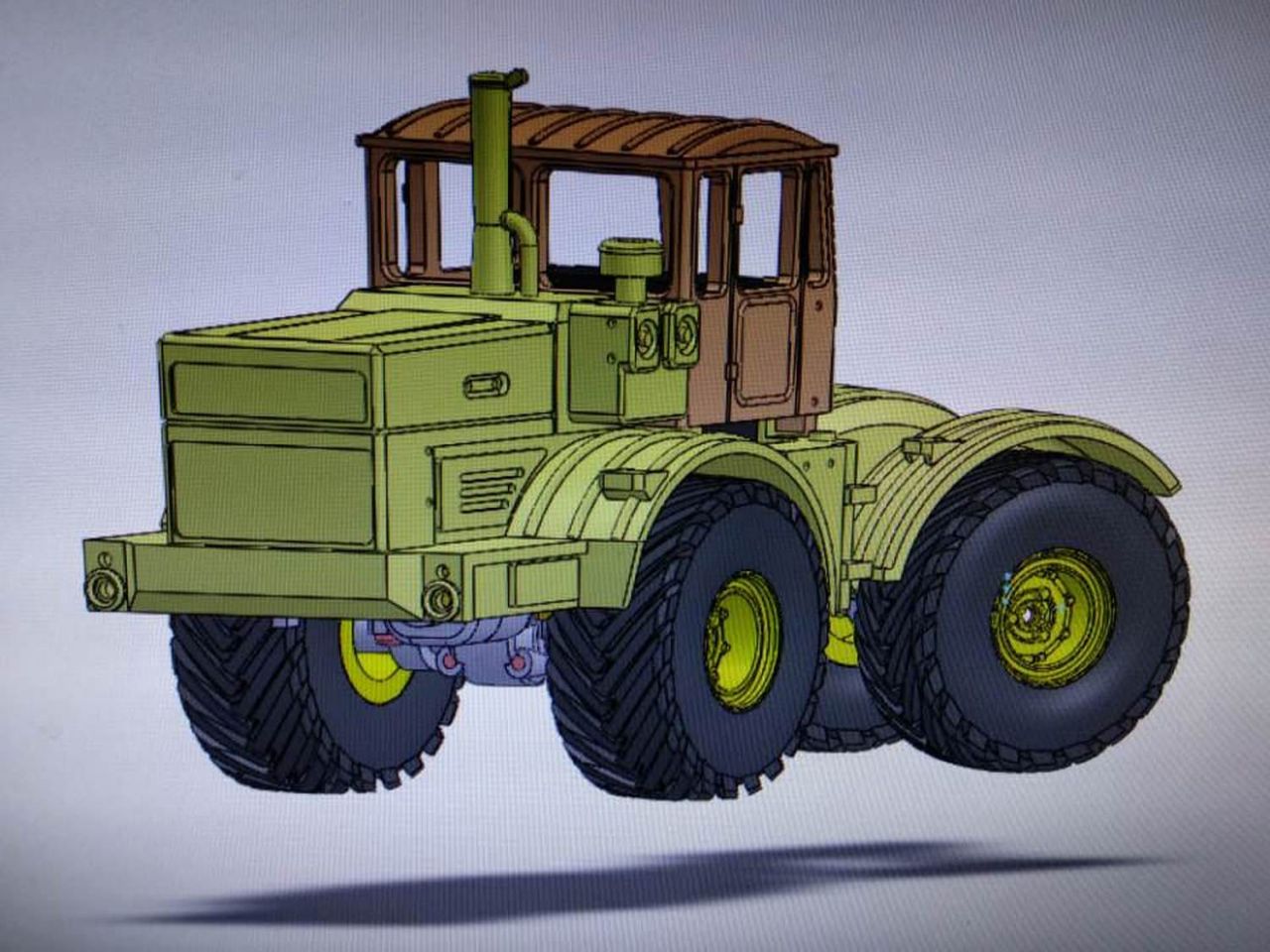DAS87 Bausatz Traktor K-701 Kirovets 4WD Messing für 1:87