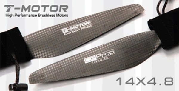 T-Motor 14x4.8 Carbon Fiber Propeller 1x CW 1x CCW MN Tiger Multicopter