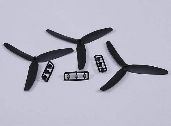 3x 5x3 3-Blatt Propeller Luftschraube Quadrocopter Links in Schwarz