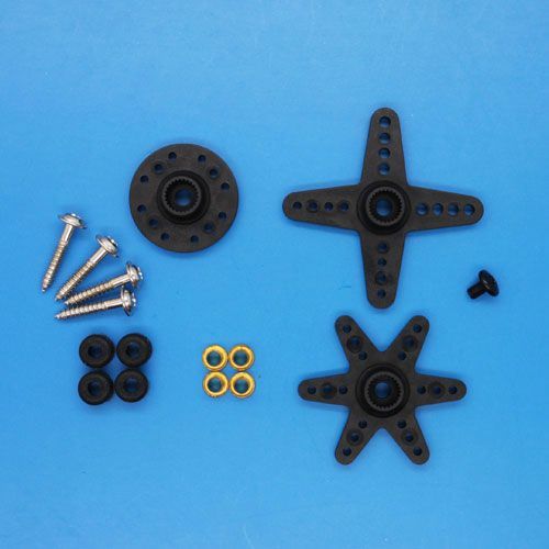 Ersatz Ruderhörner und Schrauben für Emax ES9258 Heck Servo
