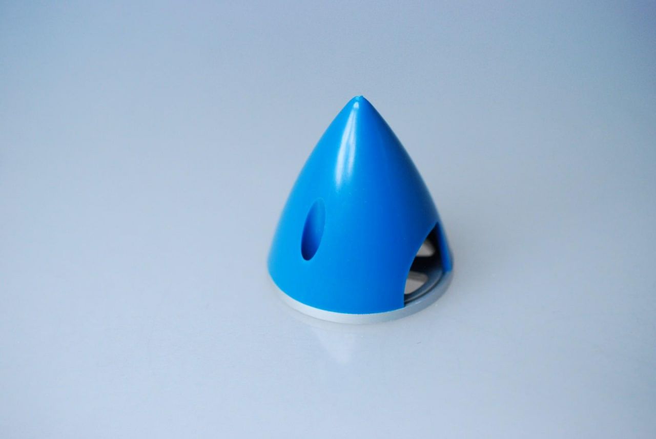 Spinner Alu-Kunststoff 45mm Blau für starre Luftschrauben Propeller