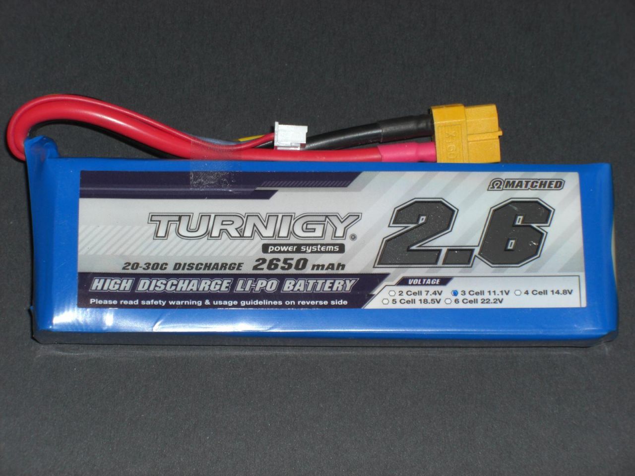 Turnigy 2650mAh 3S 20C -30C Lipo Pack bis 2C ladefähig