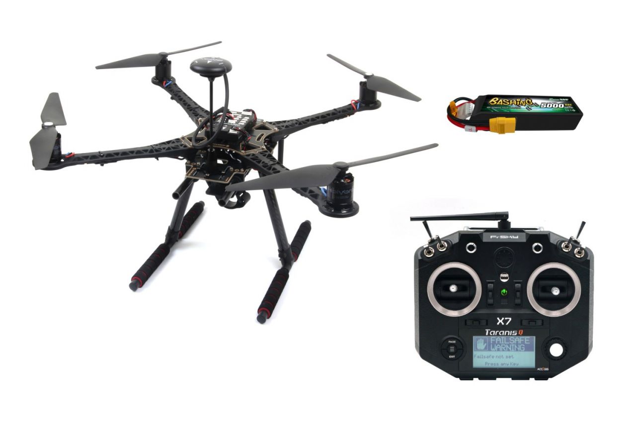 Holybro S500 V2 Quadcopter RTF Set mit Pixhawk 4 + Frsky Q X7 - V2021