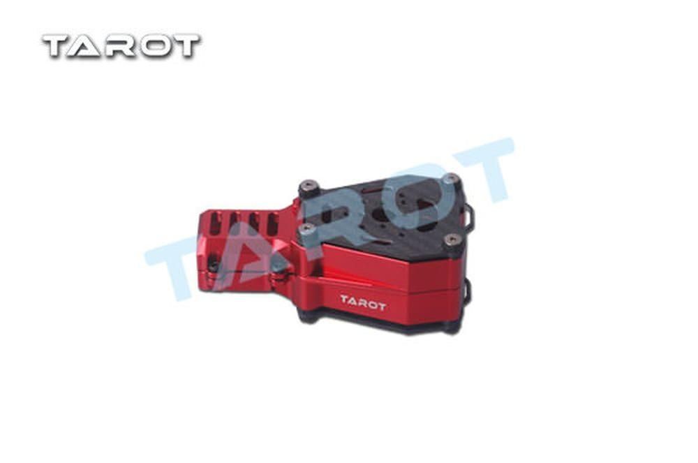 Tarot TL96033 Dual Motorhalterung X Koax schwingungsgedämpft Rot für 25mm Rohre