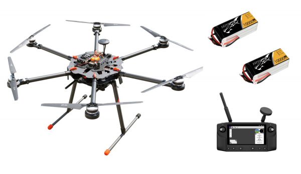 PM X6 Carbon Hexacopter Rahmen bis 5kg Nutzlast - RTF Komplettset