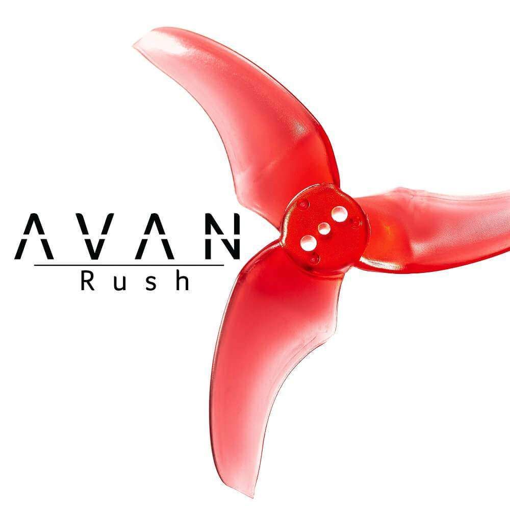 Emax Avan Rush 2.5" 3-Blatt FPV Race Propeller 2xL 2xR Rot für RS1106