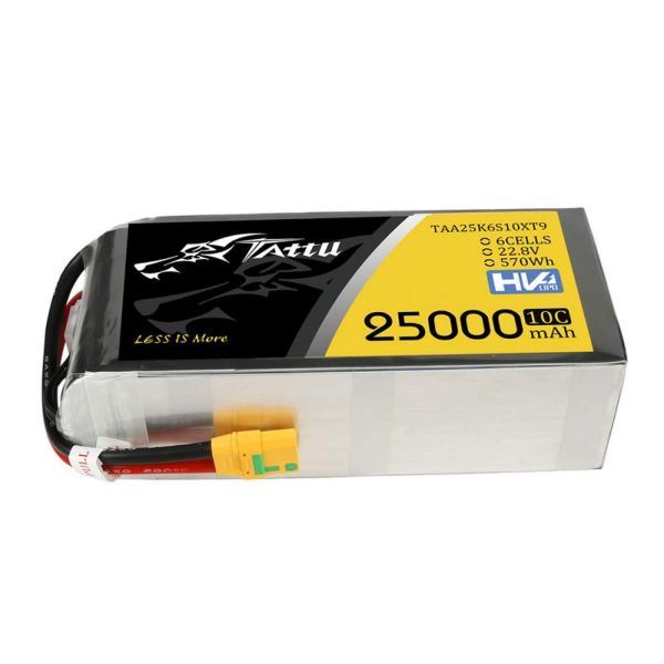 Tattu 25000mAh 22.8V 10C 6S1P Lipo Battery Pack mit XT90