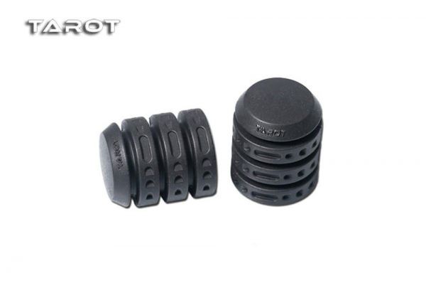 Tarot TL96022-1 Landegestell Kappen schwarz groß für 16mm Carbonrohre