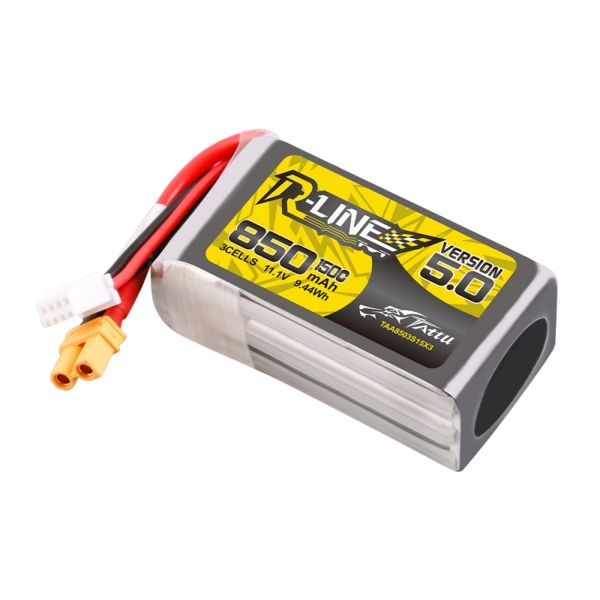 Gens Ace TATTU R-Line 5.0 LiPo Akku 3S 850mAh 11,1V 150C FPV Racing