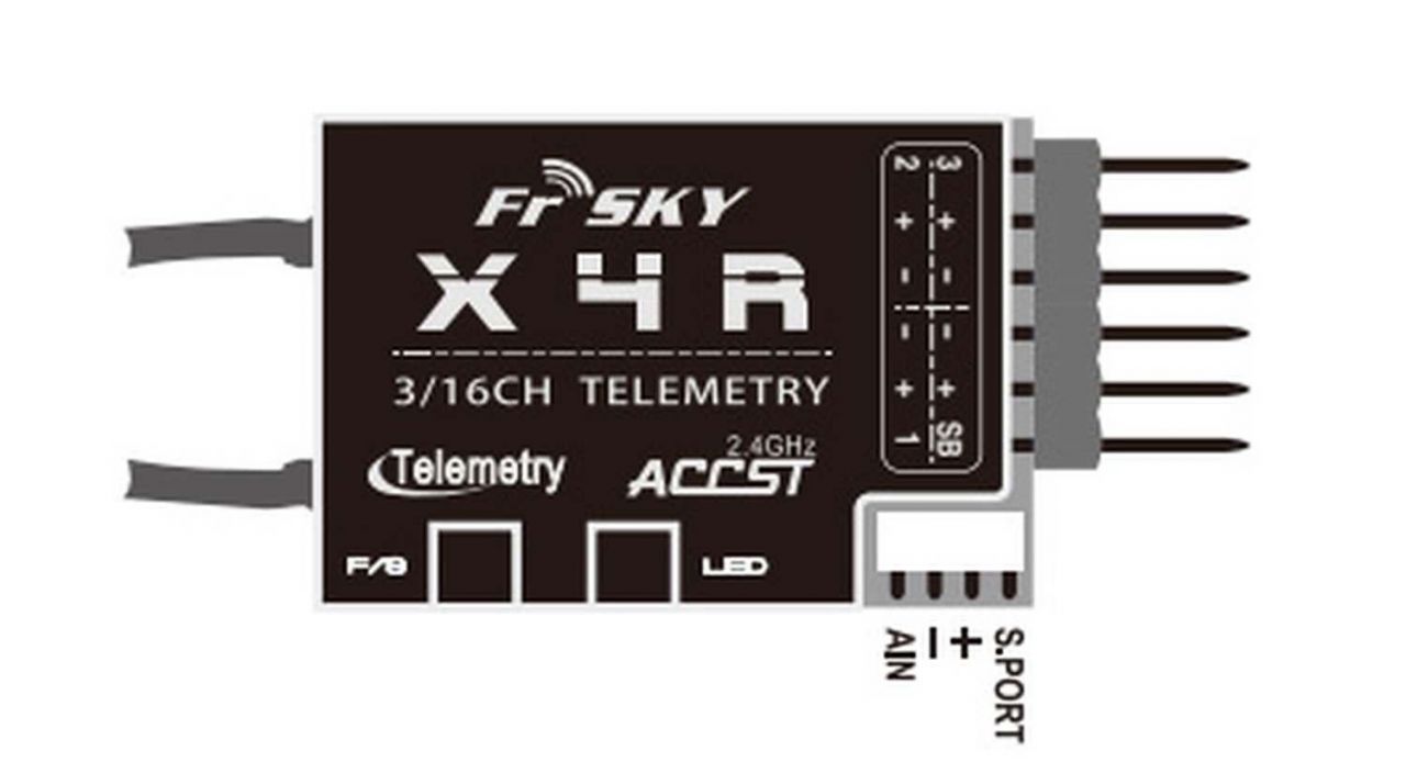 FrSky X4RSB 3 / 16 Kanal 2,4 GHz ACCST Empfänger - mit CPPM Firmware EU LBT 2016