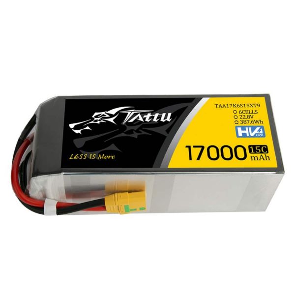 Tattu 17000mAh 22.8V HV 15C 6S1P Lipo Battery mit XT90-S