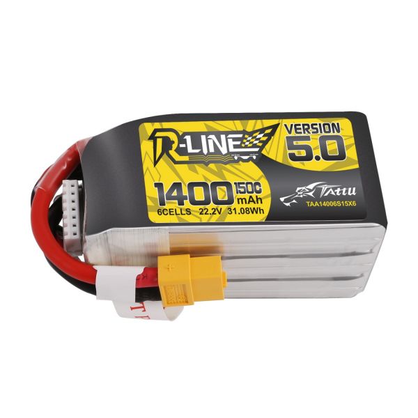 Gens Ace TATTU R-Line 5.0 LiPo Akku 6S 1400mAh 22,2V 150C FPV Racing