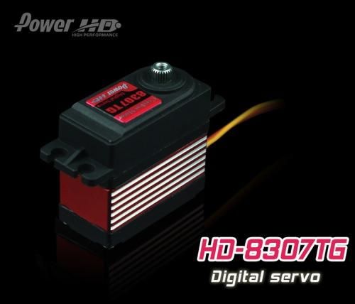 PowerHD HD-8307TG Digital Titangetriebe Servo 57g 8,5kg 0,08sec 4,8V-6V FBL Heli